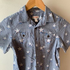 USA button down, boys Small
